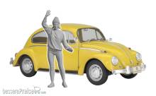 Hasegawa 652420 - 1/24 VW Käfer Typ 1, 1967, mit Figur