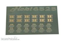 Heki 6525 - Kanaldeckel H0, 12 Kanaldeckel, 12 Einlaufgitter