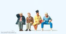 Preiser 65350 - 1:45 Sitzende Reisende 4 Fig.