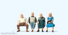 Preiser 65351 - 1:45 Sitzende Reisende 4 Fig.