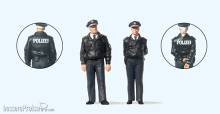 Preiser 65364 - Polizisten stehend. Blaue Uni