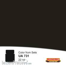 Lifecolor NUA731 - Dirty Black 22 ml