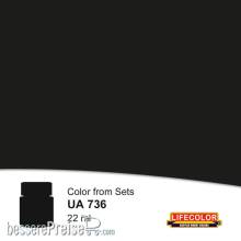 Lifecolor NUA736 - Burned Black 22 ml