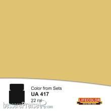 Lifecolor NUA417 - Khaki Telo Mimetico Camouflage Khaki Sheet 22 ml