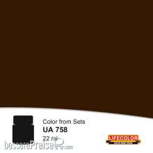 Lifecolor NUA758 - Blackened Umber 22 ml