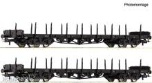 Roco 6600142 - 2-tlg. Set: Rungenwagen, DB