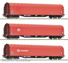 Roco 6600156 - 3-tlg. Set: Schiebeplanenwagen, DB AG