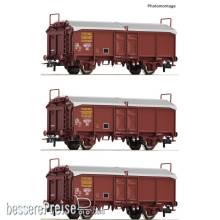 Roco 6600173 - 3-tlg. Set: Schiebedachwagen, SNCF