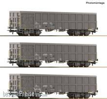 Roco 6600203 - 3-tlg. Set: Offene Güterwagen, SNCF
