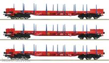 Roco 6600219 - 3-tlg. Set: Rungenwagen, RCW