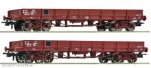 Roco 6600224 - 2-tlg. Set: Niederbordwagen, SNCF