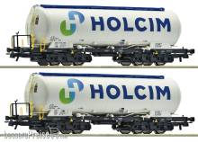 Roco 6600233 - 2-tlg. Set: Silowagen, Holcim