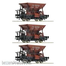 Roco 6600265 - 3-tlg. Set: Talbot-Schotterwagen, DRB