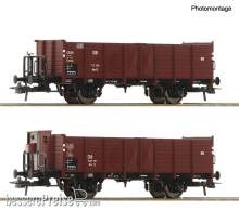 Roco 6600267 - 2-tlg. Set: Offene Güterwagen, DB