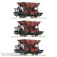 Roco 6600269 - 3-tlg. Set: Talbot-Schotterwagen, DB