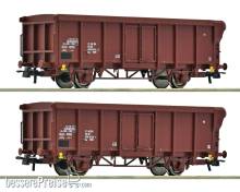 Roco 6600280 - 2-tlg. Set: Offene Güterwagen, DR