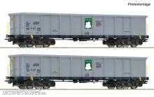 Roco 6600295 - 2-tlg. Set: Offene Güterwagen, Tankwagon