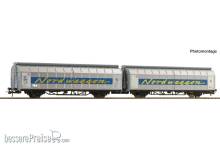 Roco 6600311 - Schiebewandwagen-Doppeleinheit, Transwaggon