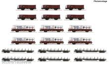 Roco 6600335 - 18-tlg. Display: Rangierbahnhof/Offene Güterwagen, DB