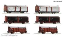 Roco 6600339 - 6-tlg. Display: Rangierbahnhof/Schiebedach-/Schiebewandwagen, DB