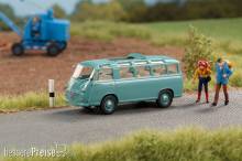 Minicar 66017 - Goliath Express 1100 Luxusbus hellgrüngrau Dach offen