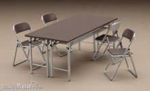 Hasegawa 662002 - 1/12 Tisch und Stühle