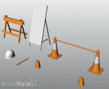 Hasegawa 662008 - 1/12 Baustellen-Sicherheitszubehör