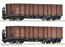 Roco 6640004 - 2-tlg. Set: Offene Güterwagen, ÖBB