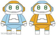 Hasegawa 664516 - MechatroMATE No. 1, Skyblue and orange, 2 Bausätze