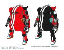 Hasegawa 664788 - 1/35 MechatroWeGo Nr. 17, Sports Flame & Jet Black