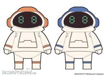 Hasegawa 664817 - Tiny Mechatromate Nr. 05, Cosmo Red & Cosmo Blue,2 Bausätze