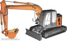 Hasegawa 666001 - 1/35 Hitachi Bagger ZAXIS 135US