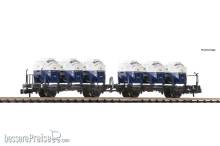 Fleischmann 6660046 - Behältertragwagen-Doppeleinheit, DB