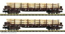 Fleischmann 6660048 - 2-tlg. Set: Rungenwagen, ÖBB