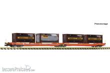 Fleischmann 6660052 - Doppeltaschen-Gelenkwagen T3000e, Wascosa