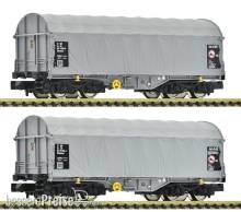 Fleischmann 6660087 - 2-tlg. Set: Schiebeplanenwagen, CD