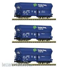 Fleischmann 6660089 - 3-tlg. Set: Selbstentladewagen ´Norske Skog´, VTG