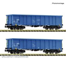 Fleischmann 6660095 - 2-tlg. Set: Offene Güterwagen, Einsteller