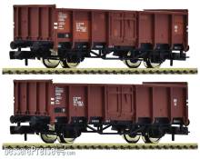 Fleischmann 6660138 - 2-tlg. Set: Offene Güterwagen, DR