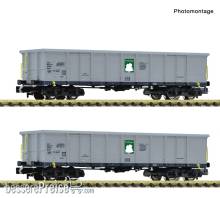 Fleischmann 6660160 - 2-tlg. Set: Offene Güterwagen, Tankwagon