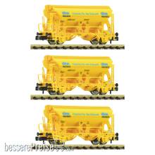 Fleischmann 6660172 - 3-tlg. Set: Schwenkdachwagen SKW Piesteritz