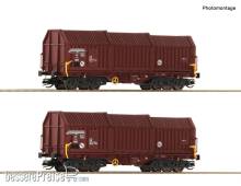 Roco 6680009 - 2-tlg. Set: Teleskophaubenwagen, DR