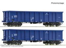 Roco 6680033 - 2-tlg. Set: Offene Güterwagen, PKP Cargo