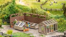 Noch 66805 - Laser-Cut Deko-Set Im Garten