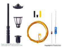 Viessmann 6720 - H0 Bausatz Parklaterne, LED warmweiß
