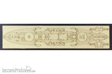 Hasegawa 672160 - 1/700 Holzdeck für Kriegsschiff Mikasa