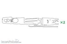 Hasegawa 672170 - 1/700 IJN Yugumo Klasse, Bemalungsschablone f. Linoleum-Deck