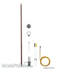 Viessmann 6727 - H0 Bausatz Holzmastleuchte DDR-Reichsbahn, LED warmweiß