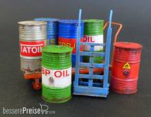 Plus model 482 - Metal barrels with handcarts in 1:35