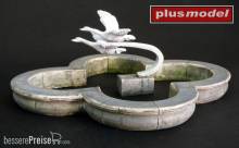 Plus model 490 - 1:35 Park fountain with swans